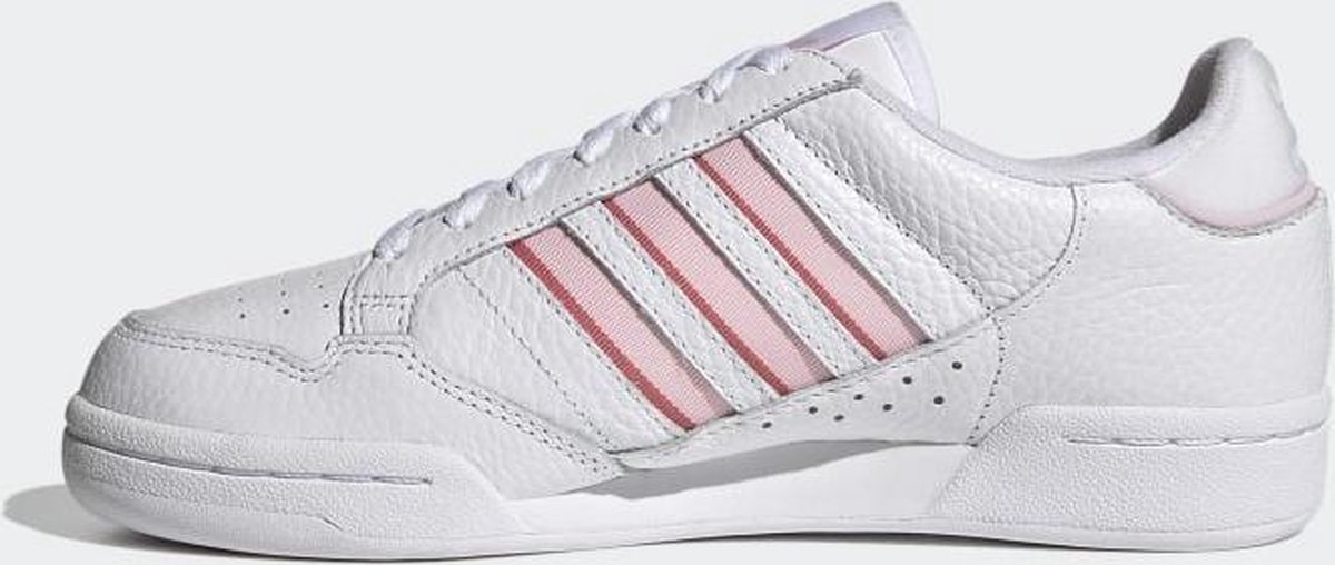 adidas - Maat 39 - Continental 80 Stripes W Dames Sneakers - White/Pink