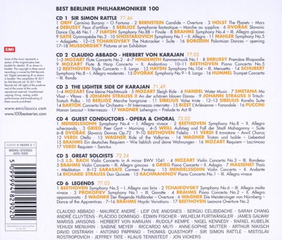 100 Best Berliner Philharmoniker - CDBox
