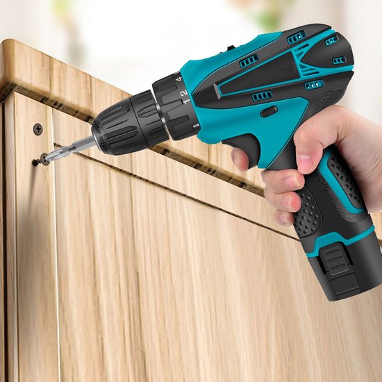 DGMoutlet-nl-Deutsche-Stahl-CB1280T-18V-Cordless-Drill-Impact-Drill-Cordless-Drill-Set-1 Apparaat, Boormachine, Hulpmiddel