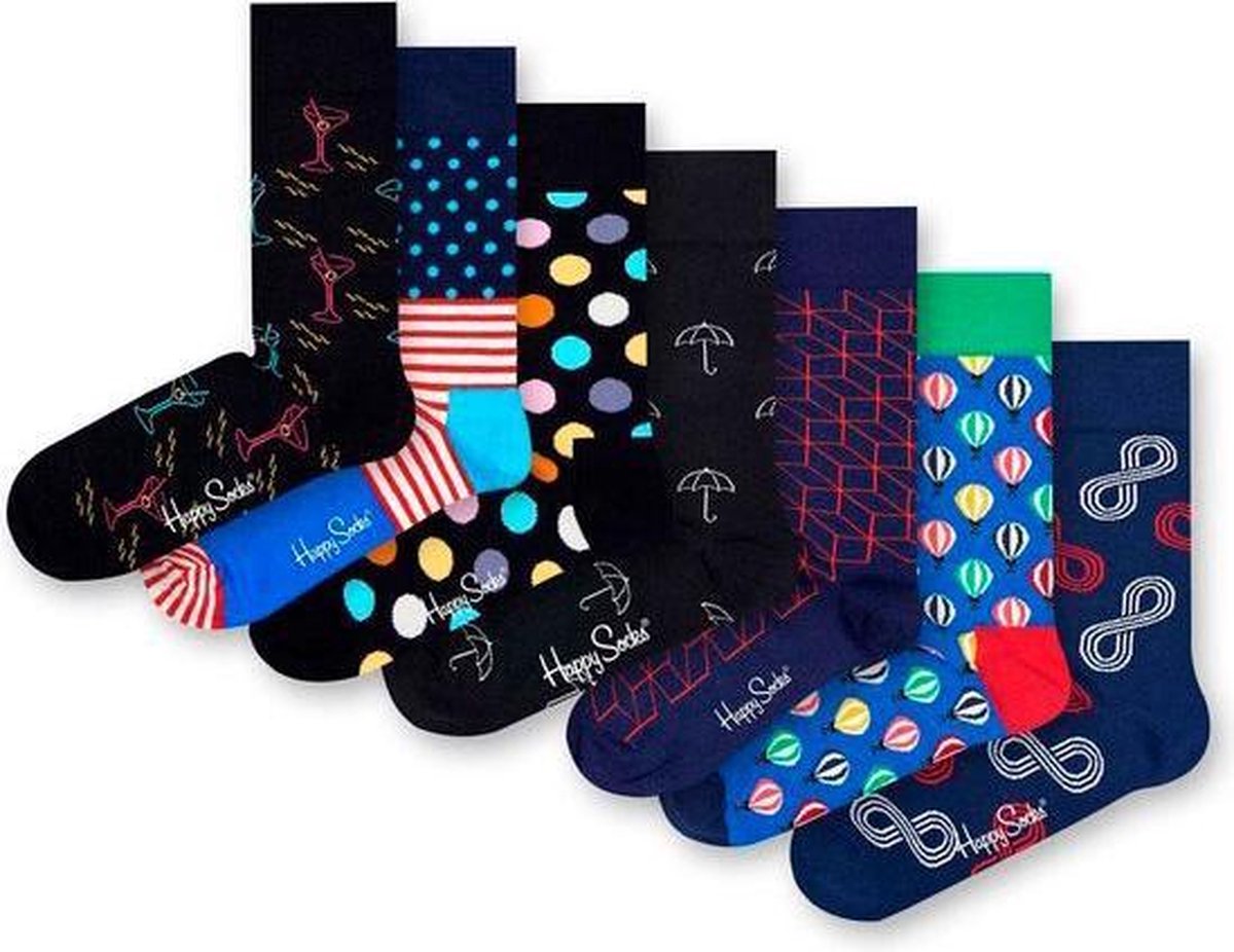 Happy Socks - Maat 41-46 - 7 Days giftbox