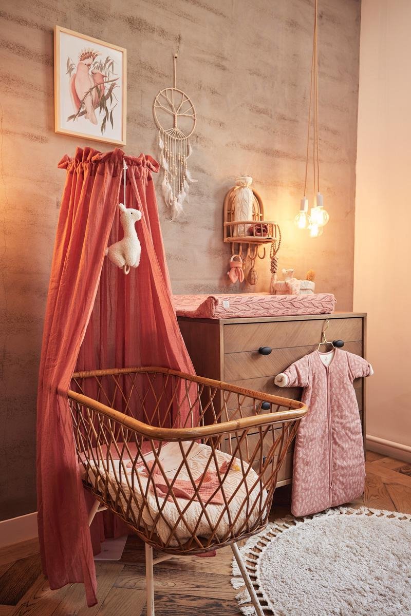 Jollein Baby Sluier Vintage 155cm - Rosewood