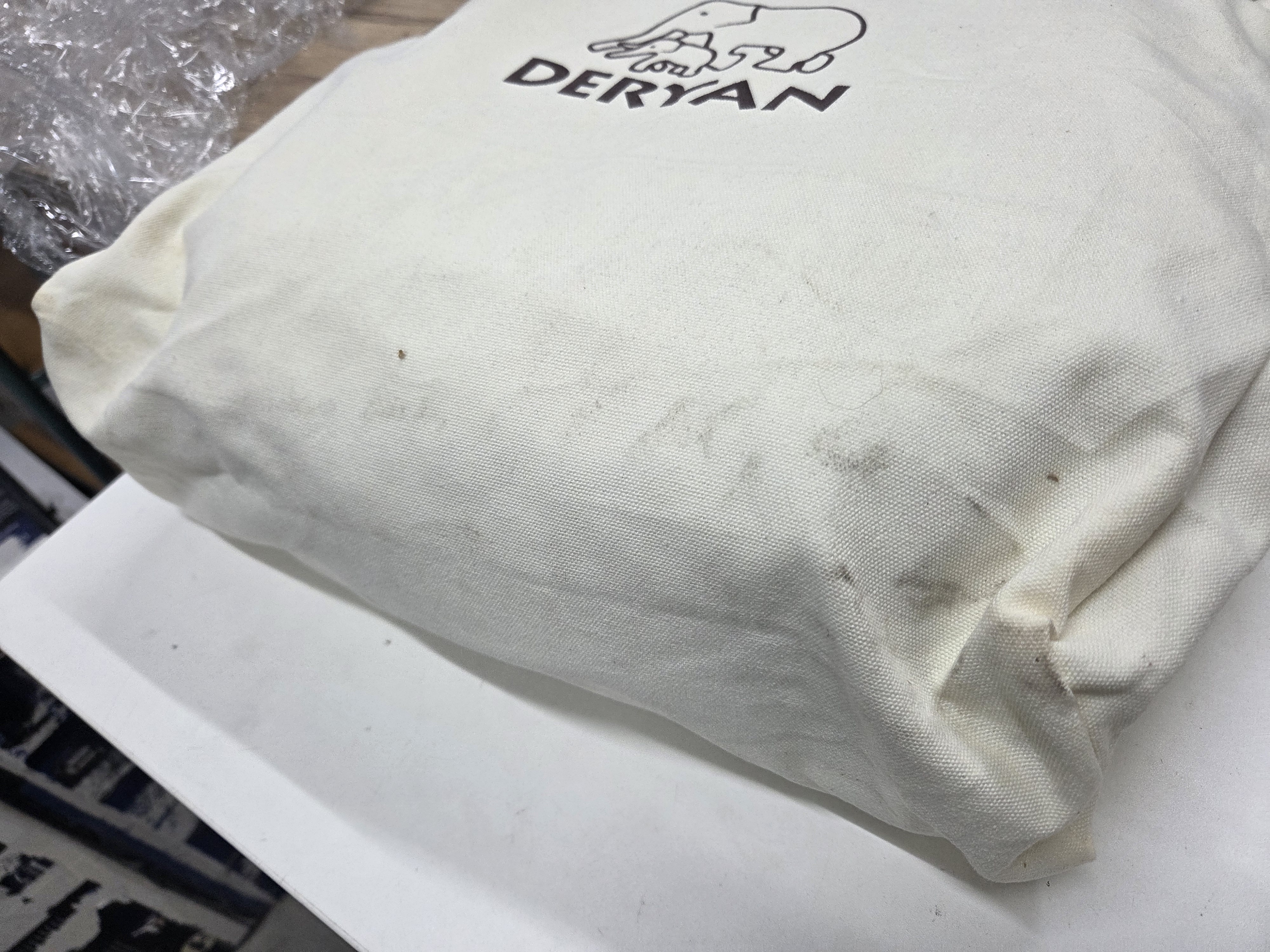 Deryan Peuter Luxe Campingbedje – Inclusief zelfopblaasbare matras - Inclusief leren handvatten - Ivory