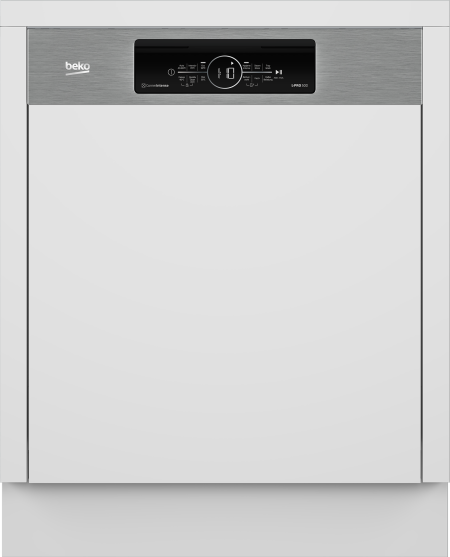 afwasmachine, ingebouwde, roestvrij staal, voorpaneel, bedieningsdisplay