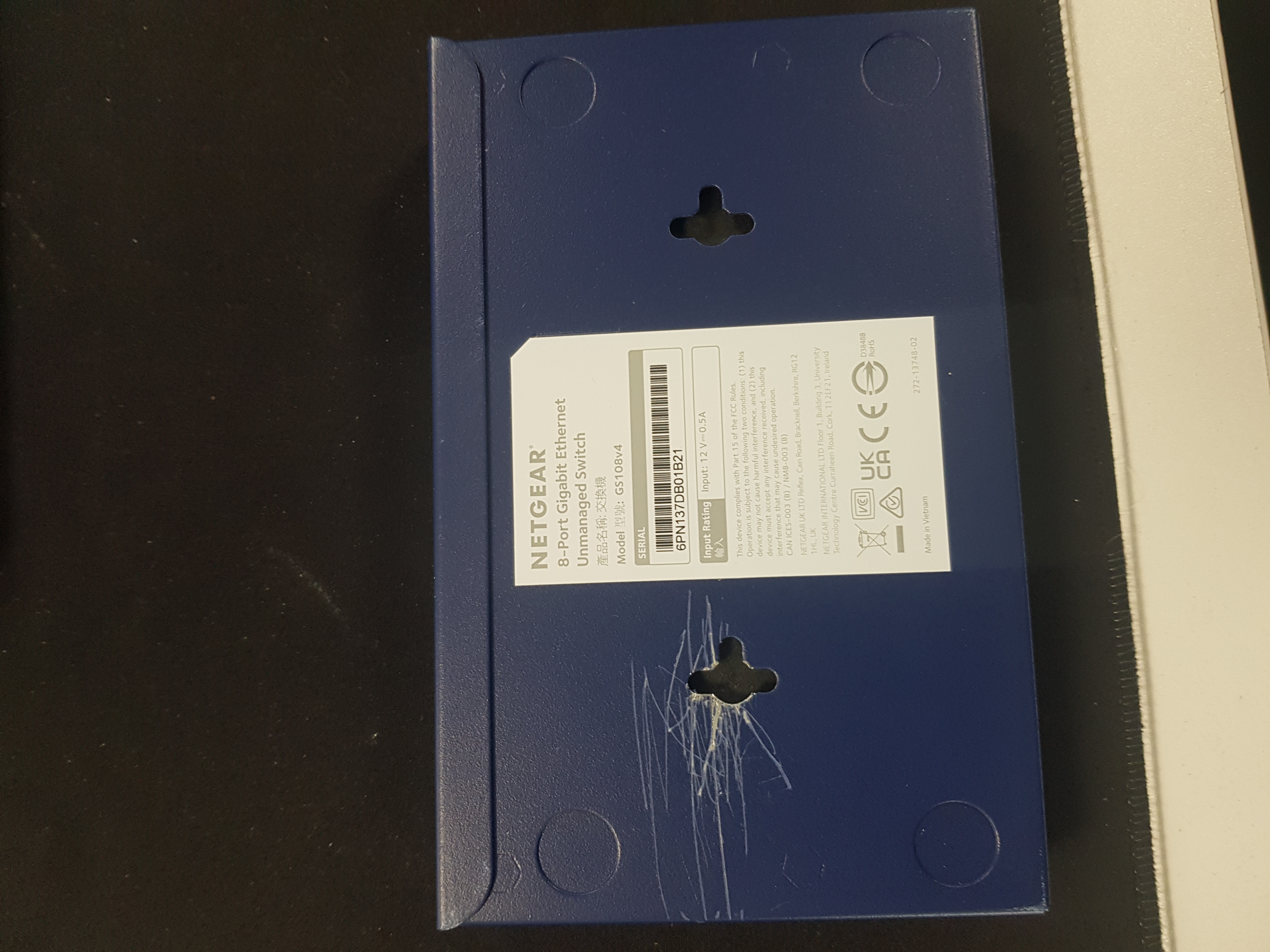 Netgear ProSAFE GS108 - Netwerkswitch - Unmanaged - 8 Gigabit Ethernet poorten