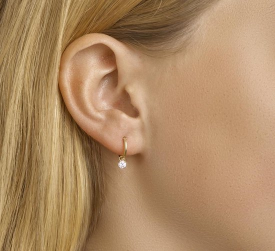 The Jewelry Collection - Zirkonia hangers - Dames - Oorringen - 11 mm