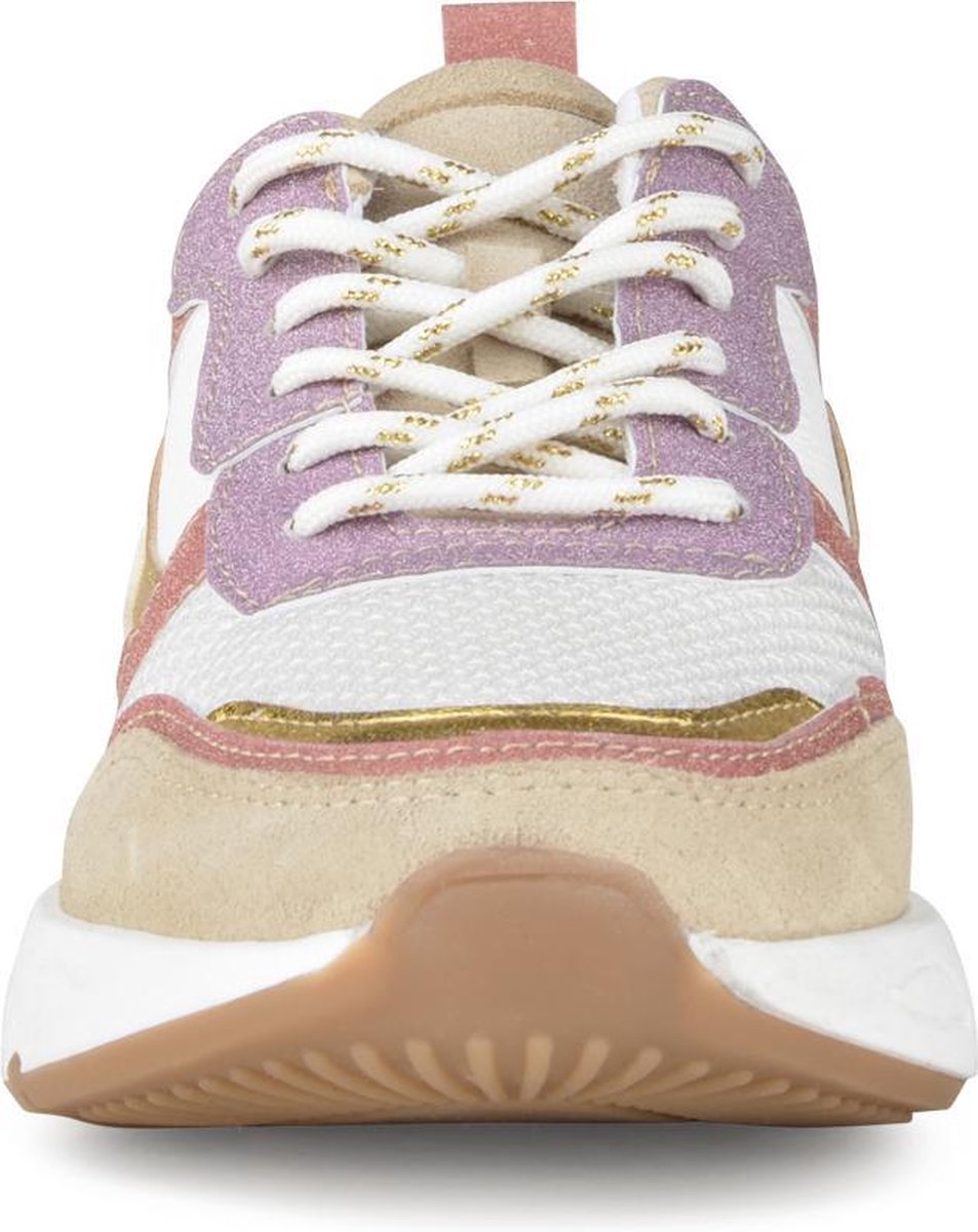 PS Poelman - maat 38- CAROCEL Dames Sneakers - Beige Multi