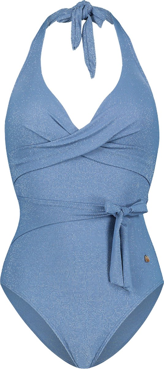 zwempak, haltertop, lava, knopenriem, bodycon