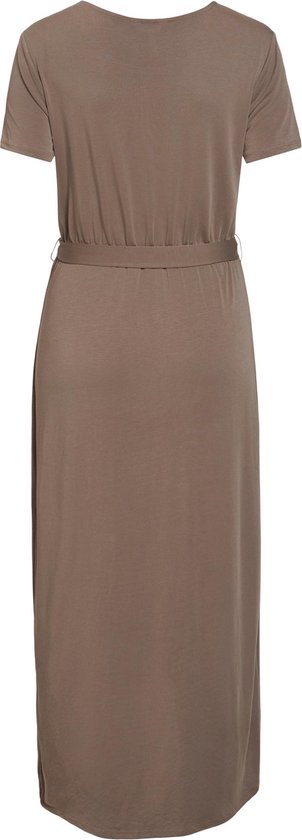 Object  - Maat XS - Objannie Nadia S/s Dress Jurken Dames - Kleedje - Rok - Jurk - Bruin