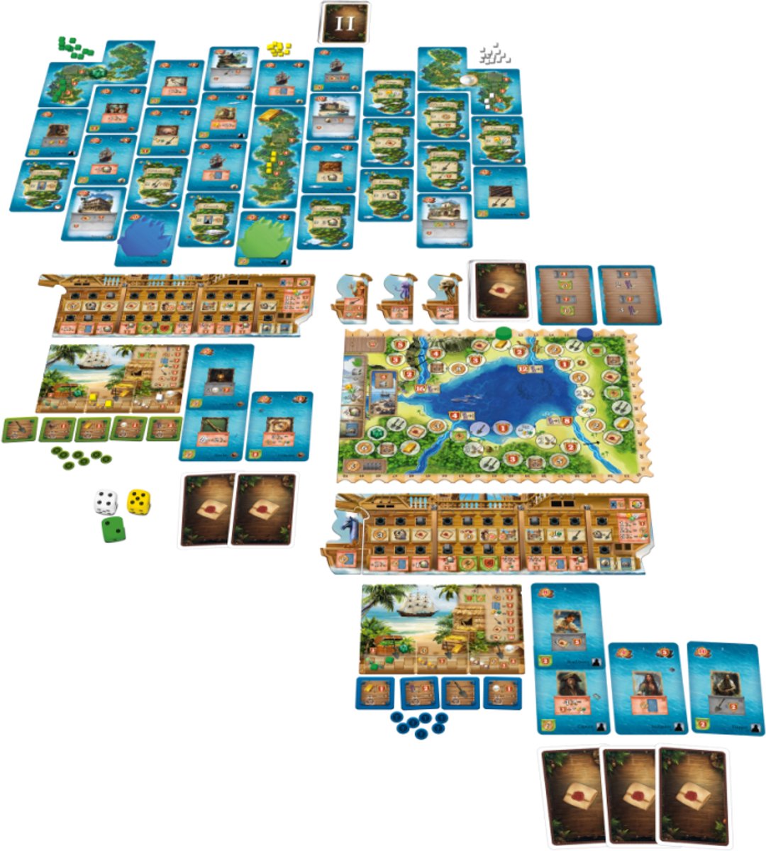 Pirates of Maracaibo FR - Franstalig - GERONIMO GAMES - Bordspel - vanaf 12 jaar oud - van 1 tot 4 spelers