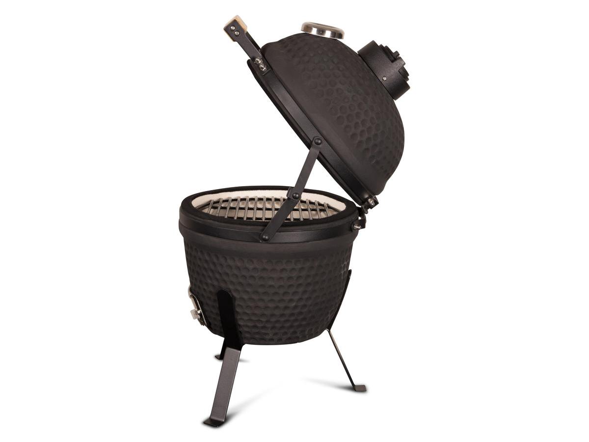 Patton Kamado Grill 13" - Keramisch - Kookoppervlak Ø 28 - Mat zwart