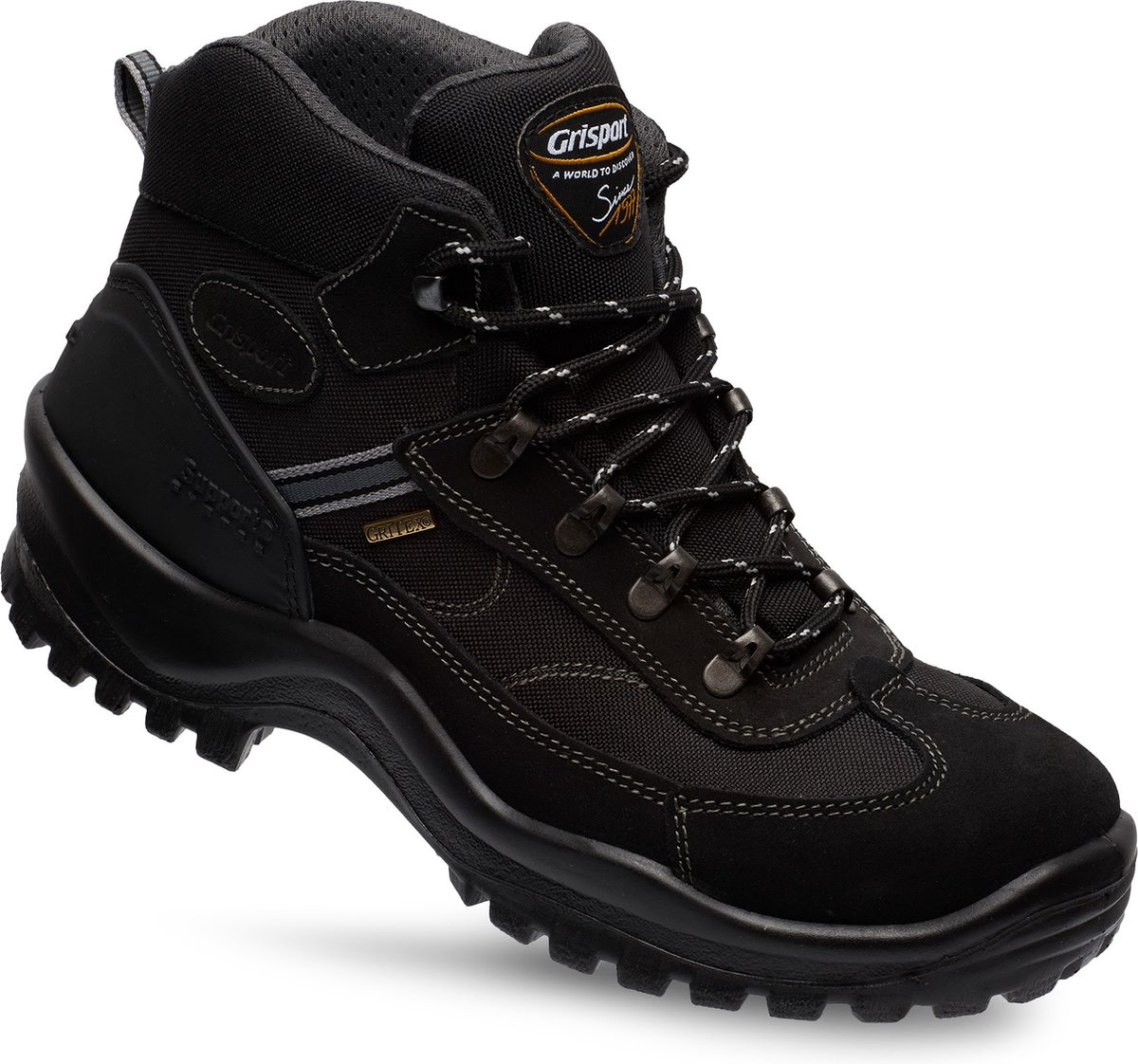 Grisport - Maat 41 - Torino Mid Wandelschoenen Unisex - Black