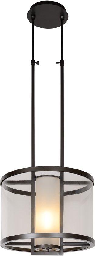 Lucide BRUNELLO - Hanglamp -  42 cm - Grijs ijzer