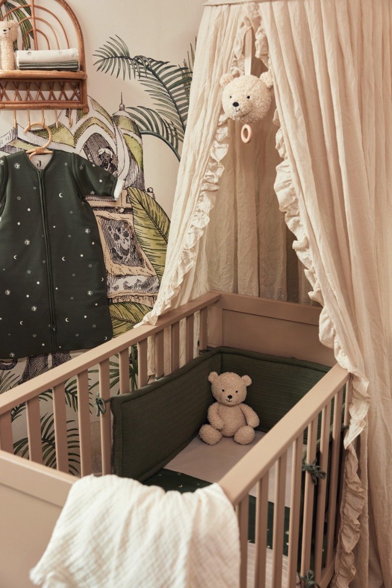 Jollein Baby Klamboe Vintage Ruffle 245cm - Nougat