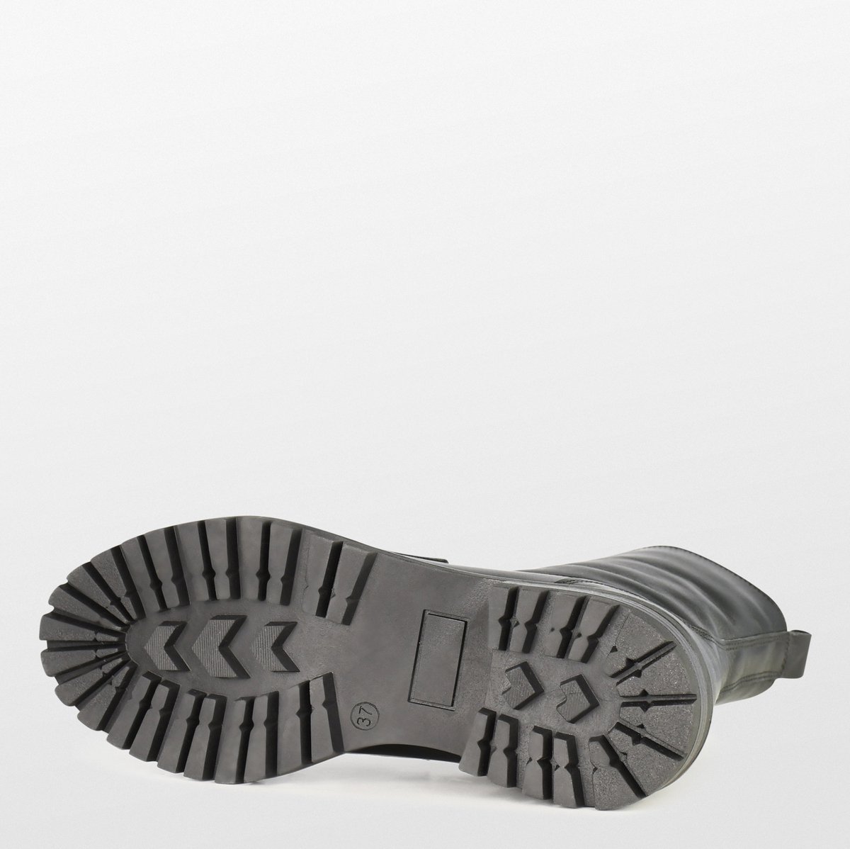 PS Poelman - Maat 39 - LUNA Dames Enkel Laarzen met ketting - Zwart