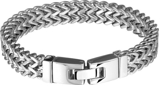 The Jewelry Collection - Armband 10 mm 19 cm - Staal