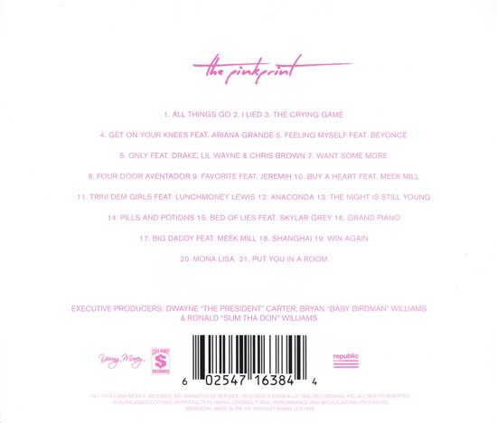 Nicki Minaj - The Pinkprint Deluxe Edition (Explicit versie) - CD