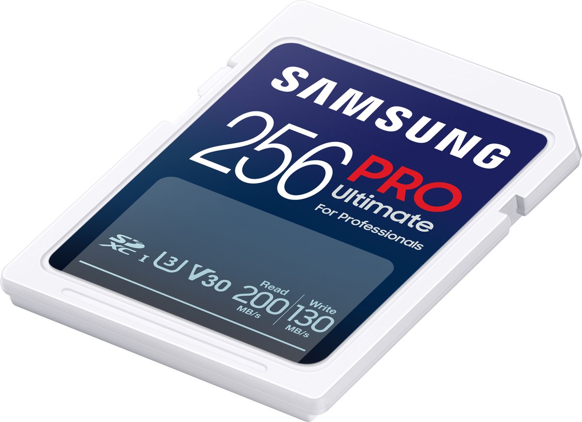 Samsung PRO Ultimate - SD Kaart - Geheugenkaart Camera - 200 & 130 MB/s - 256 GB
