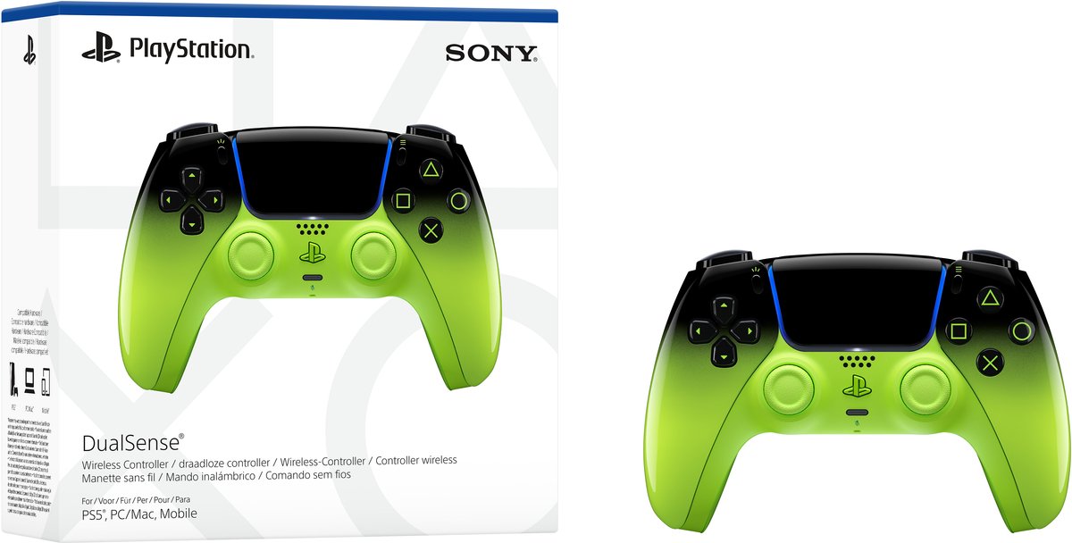 gamepad, controller, wireless, DualSense, groen