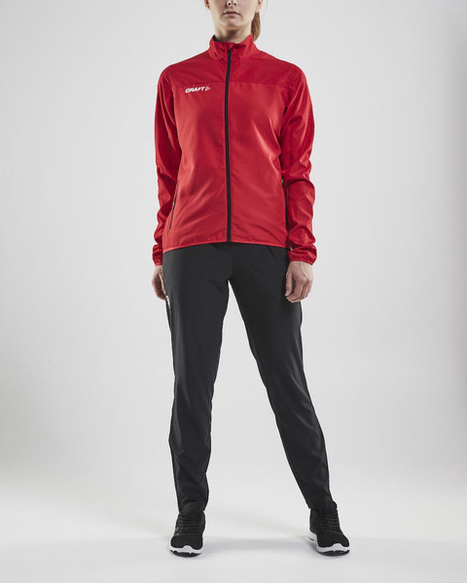 Craft Rush Wind Jacket Dames - XS - sportjas - rood - Vrouwen