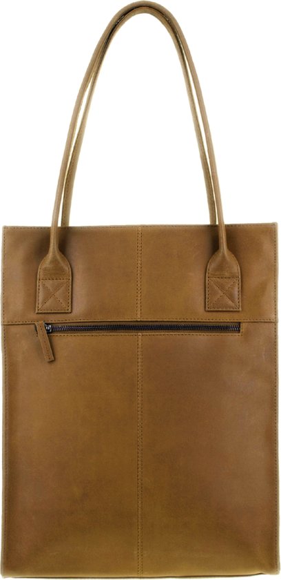 DSTRCT Medium Schoudertas / Crossbodytas Leer - Main Street - Cognac