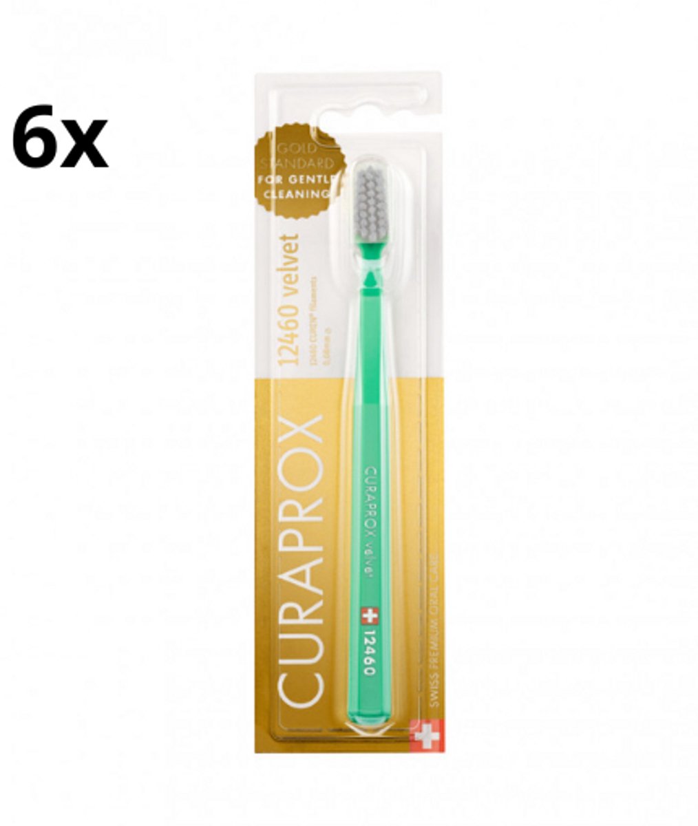 Curaprox CS 12460 Velvet Tandenborstel - Voordeelverpakking 6 stuks Penseel, Apparaat, Hulpmiddel, Tandenborstel