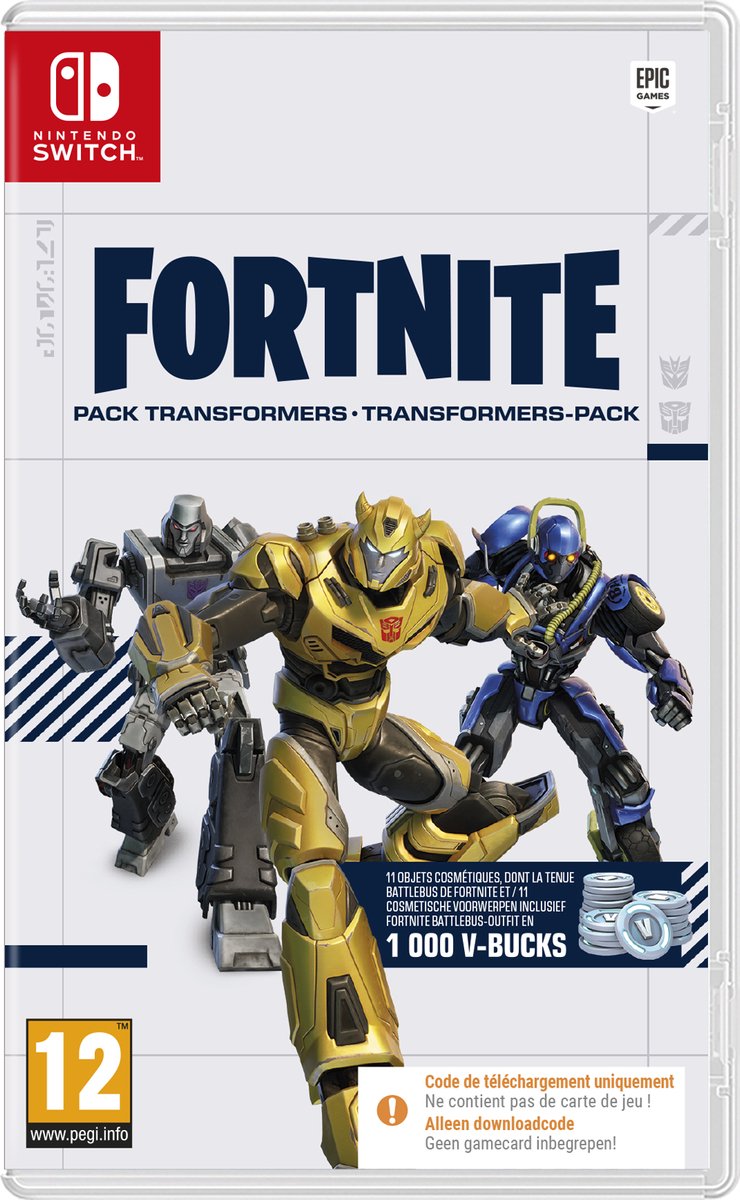 Fortnite Transformers Pack (Code in a Box) - Switch