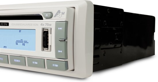 Caliber Mueta A4M - Marine radio FM Tuner met CD speler - Wit
