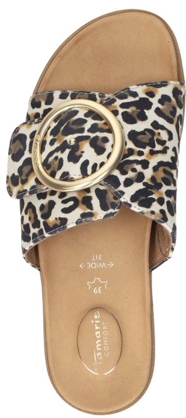 Tamaris - maat 41- COMFORT Essentials Dames Muiltjes - LEOPARD