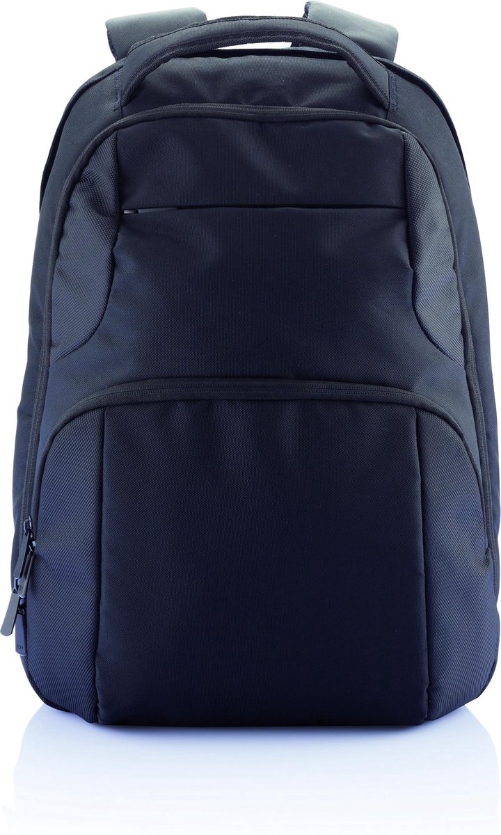 rugzak, backpack, navy, recycle, tas buitenkant