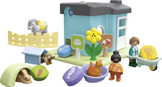 PLAYMOBIL Junior Dierenpension met voerautomaat - 71690