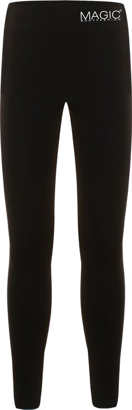 leggings, zwart, elastic waistband, stretch, volledig lang