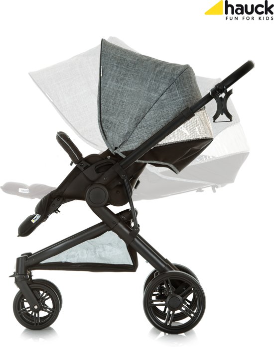 Hauck Atlantic Plus Trio Set - Kinderwagenset - Melange Grijs/Caviar