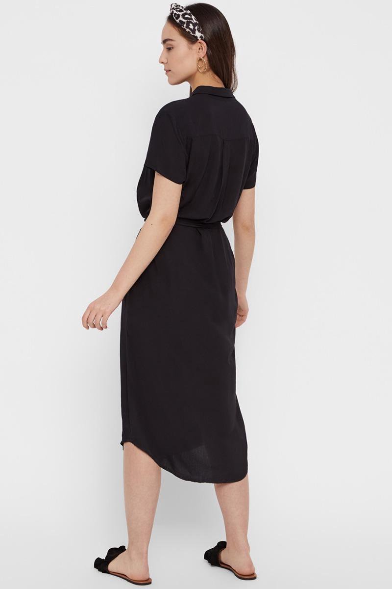 Pieces - Maat XL - PCCECILIE SS LONG DRESS NOOS BC - Dames Jurk