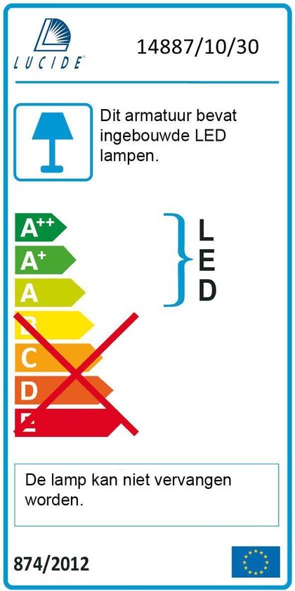 Lucide LED PROJECTORS - Floodlight / Verstraler Buiten - LED - 1x10W 3000K - IP65 - Zwart