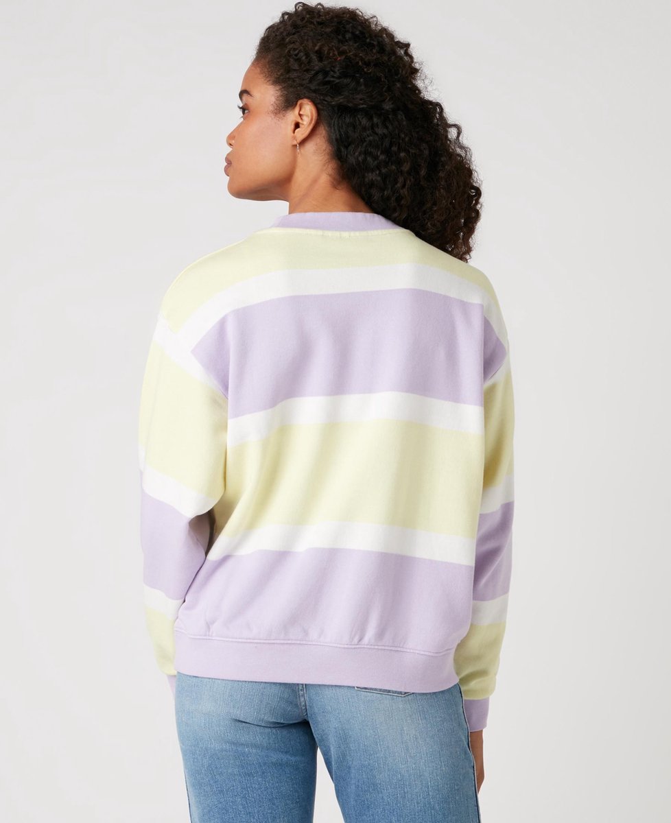 Wrangler - Maat S - Retro Sweat Pastel Violet  Dames Trui