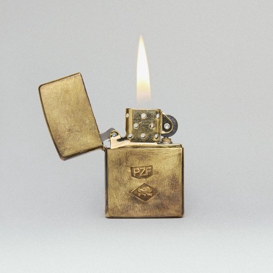 zippo, lighter, messing, vlam, brons