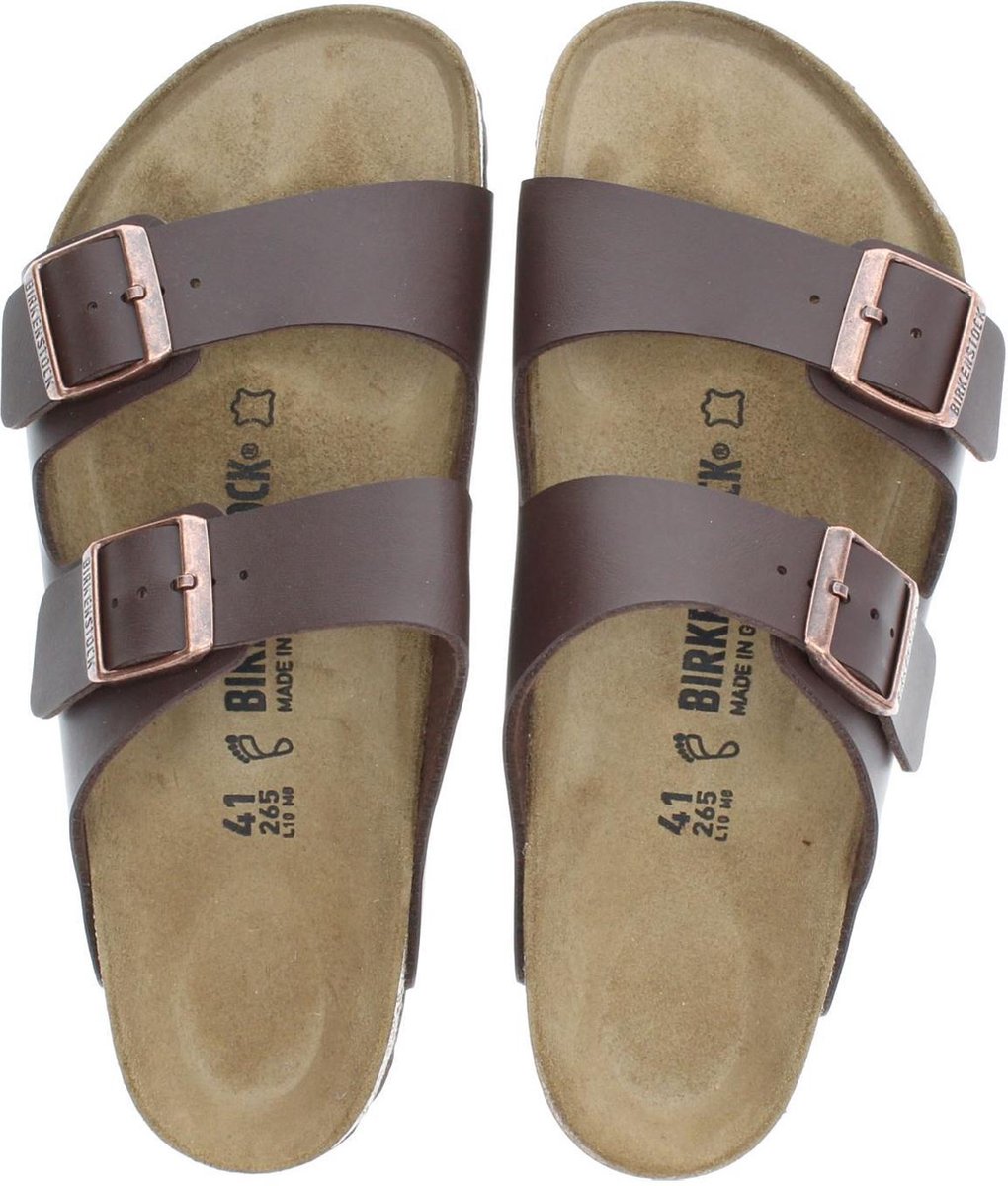 Birkenstock  -maat 41 - Arizona Heren Slippers Regular fit -bruin