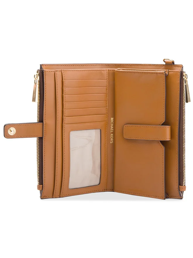 Michael Kors Adele Dames Portemonnee - Bruin