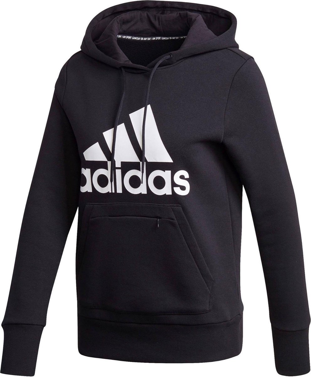 hoodie, black, pullover, logo, pocket