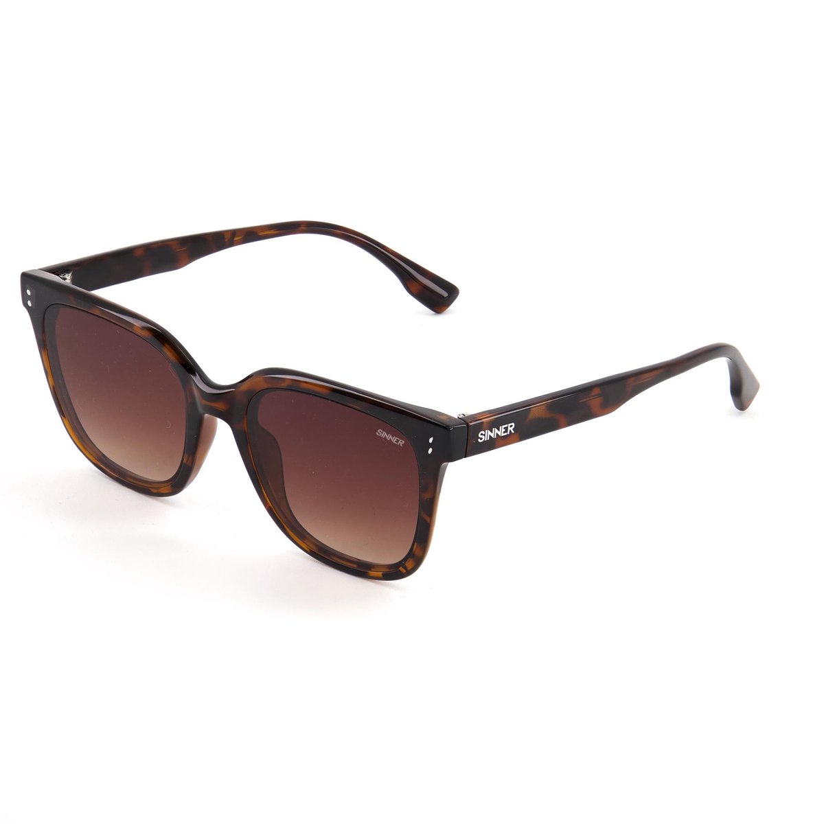 zonnebril, tortoise, houtenest, unisex, plastic/acetaat