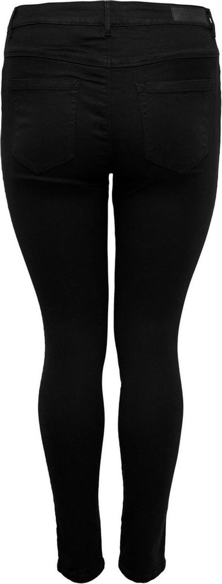 ONLY - Maat W44 x L32 - CARMAKOMA CARAUGUSTA HW SKINNY JEANS BLACK Dames Jeans