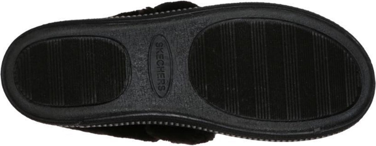 sandaal, enkelband, zwarte zool, platform, Skechers