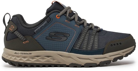 hiking schoen, trail schoen, mesh bovenwerk, rubberzool, blauwgrijs color