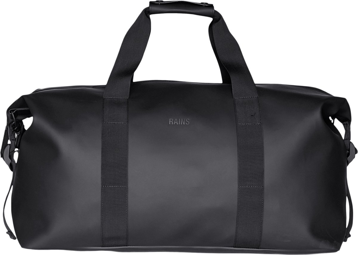 reistas, duffel, zwart, riemen, handvat