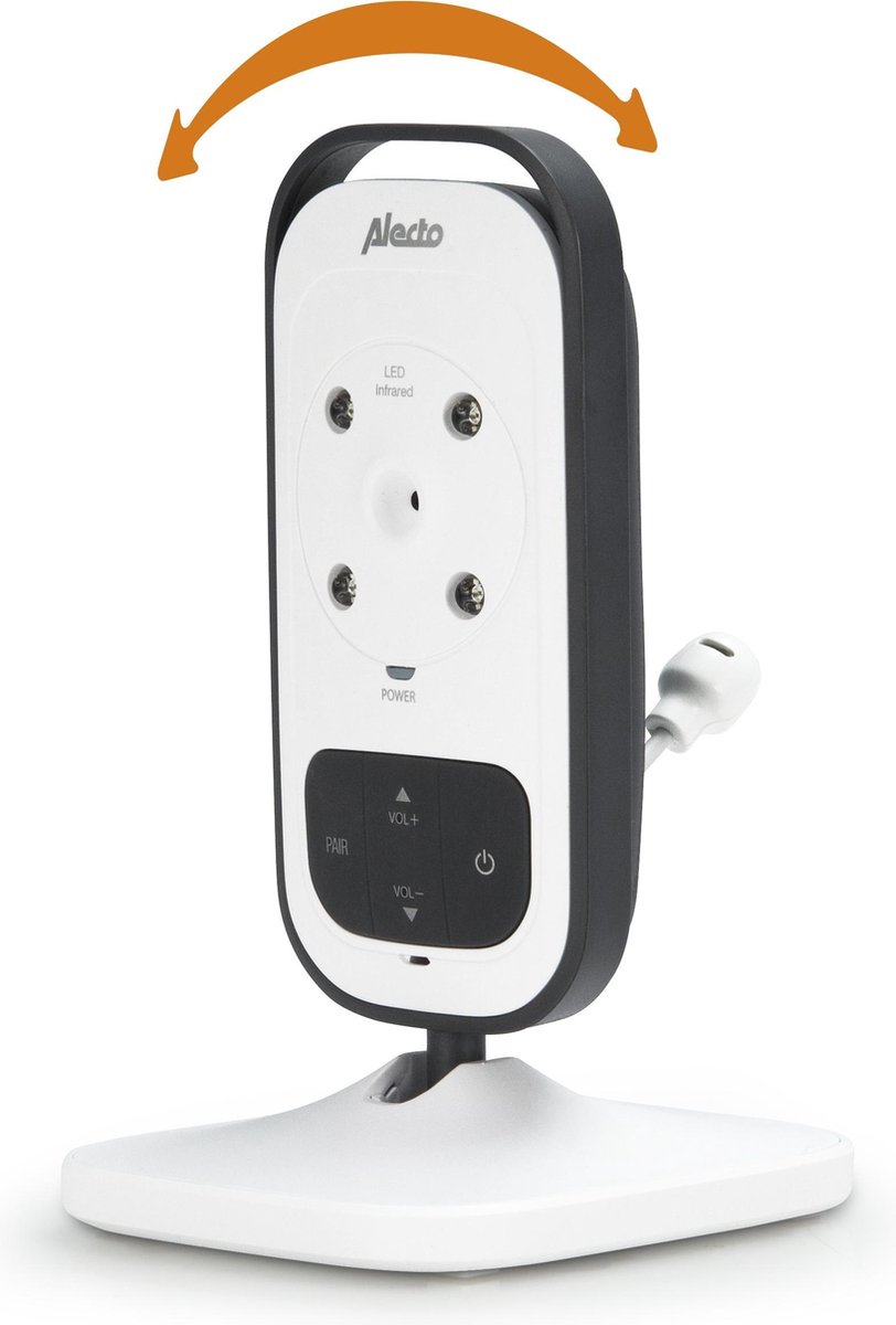 Alecto DVM-75 - Babyfoon met camera - 2.4" Kleurenscherm - Wit/Antraciet