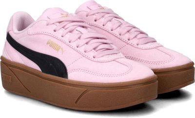 sneakers, pink, gumsole, low-cut, puma-details