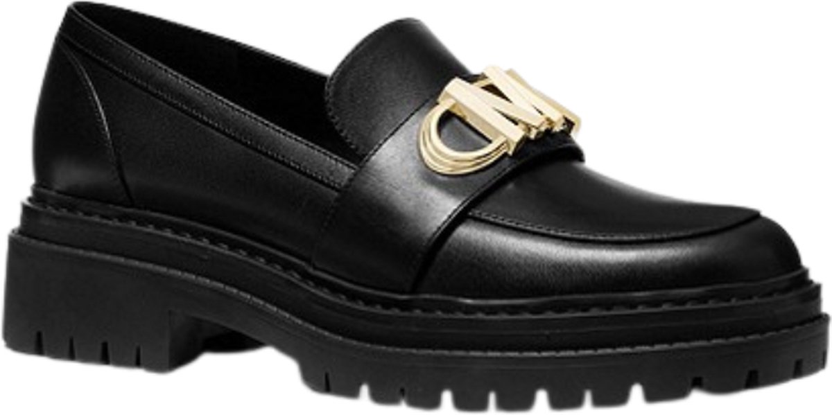 Michael Kors - Maat 40 - Parker Leather Loafer Dames Schoen - Zwart