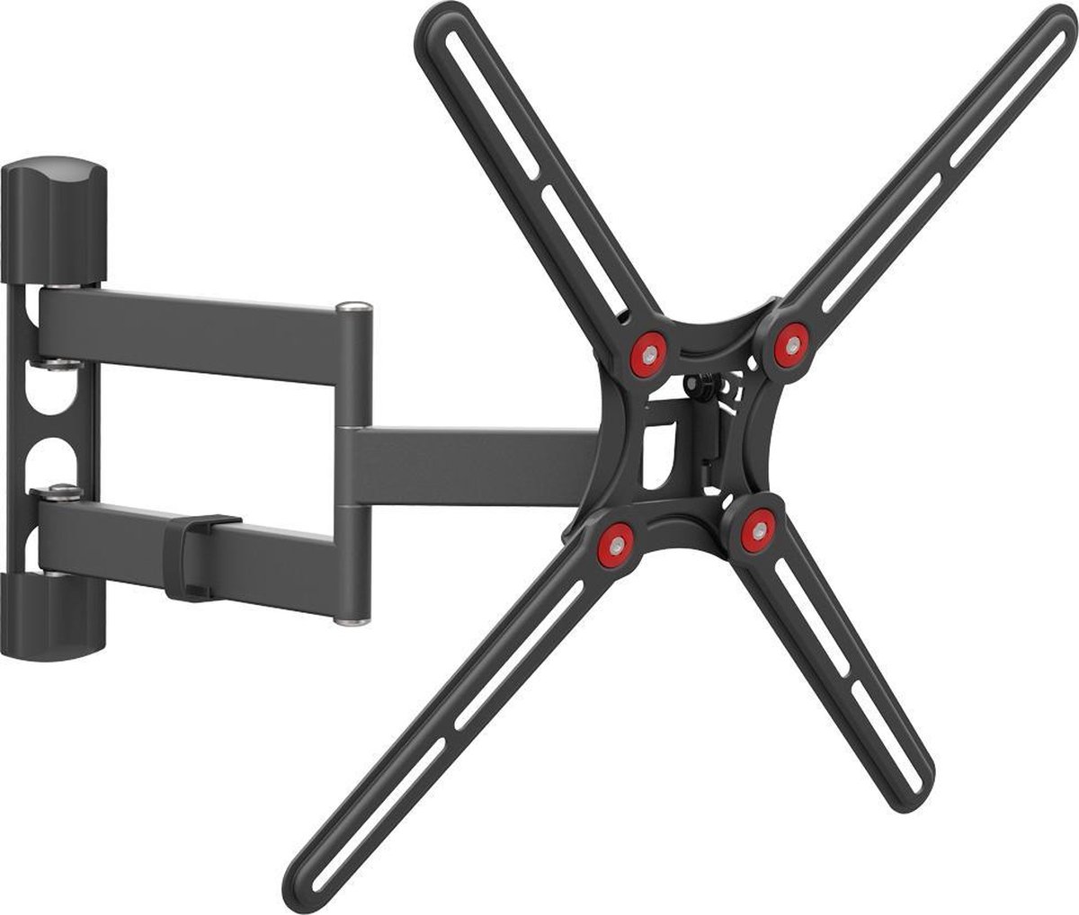 Barkan Muurbeugel 29 inch - 65 inch/74cm - 165cm - Vlak/Gebogen TV - Kijkhoek, Uittrekbaar, Draaibaa
