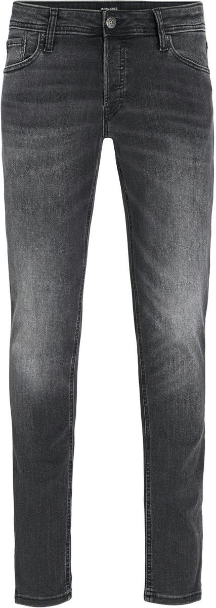 broek, spijkerbroek, grijs, denim, zwarte-was