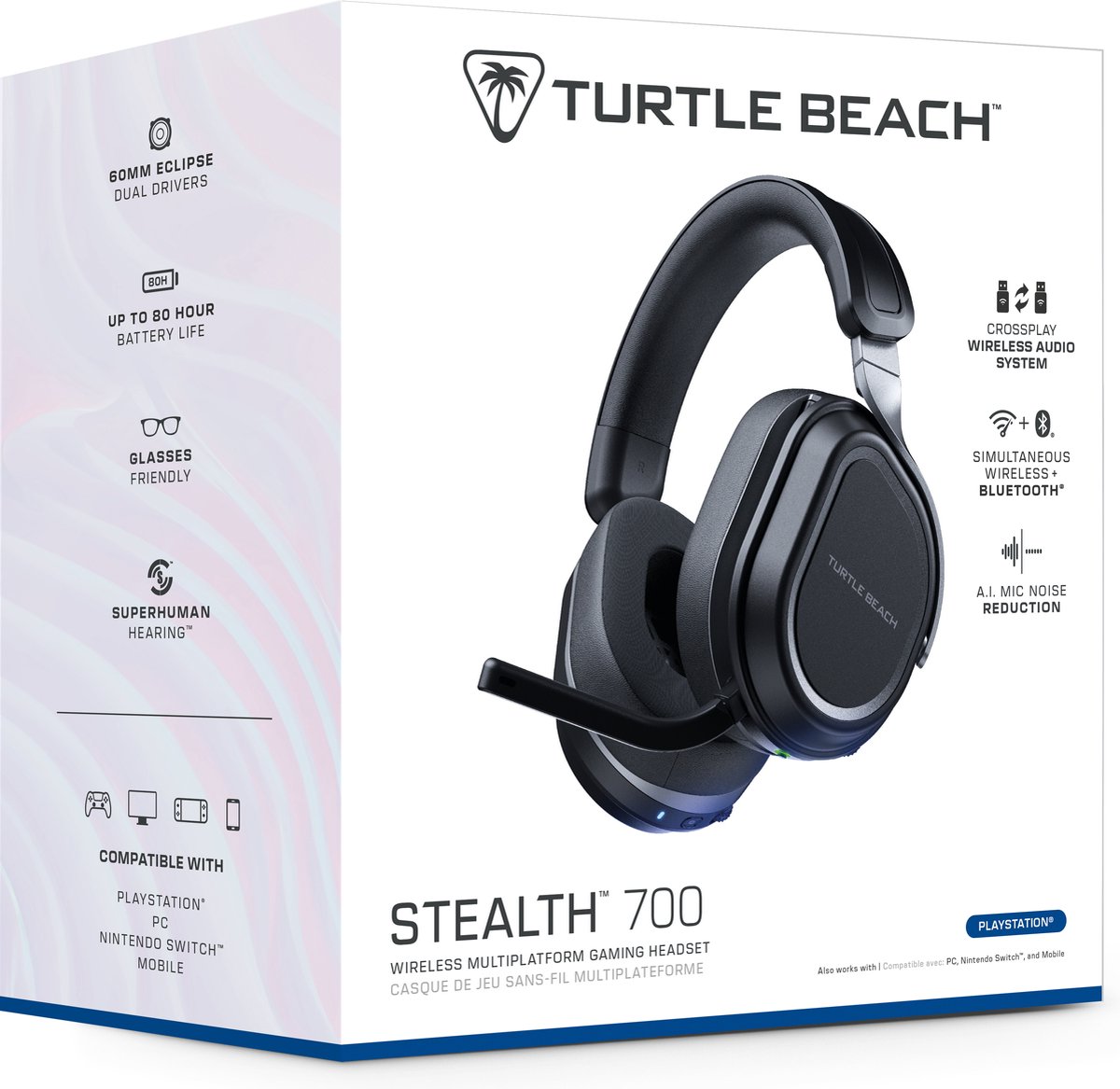 Turtle Beach® Stealth™ 700 Gen 3 – Draadloze Gamingheadset - PS5, PS4, PC en mobiel - Zwart